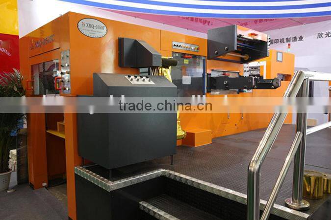 Large Automatic Flat Bed Die cutting hologram hot foil stamping machine