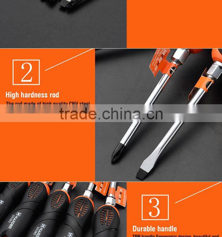 Professional CRV Reinforced Screwdriver With TPR Handle