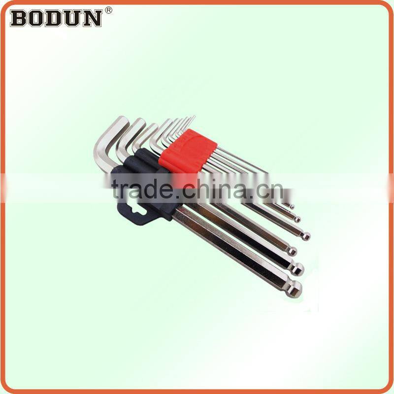D3007 9pcs ball head Hex key wrench set-long handle