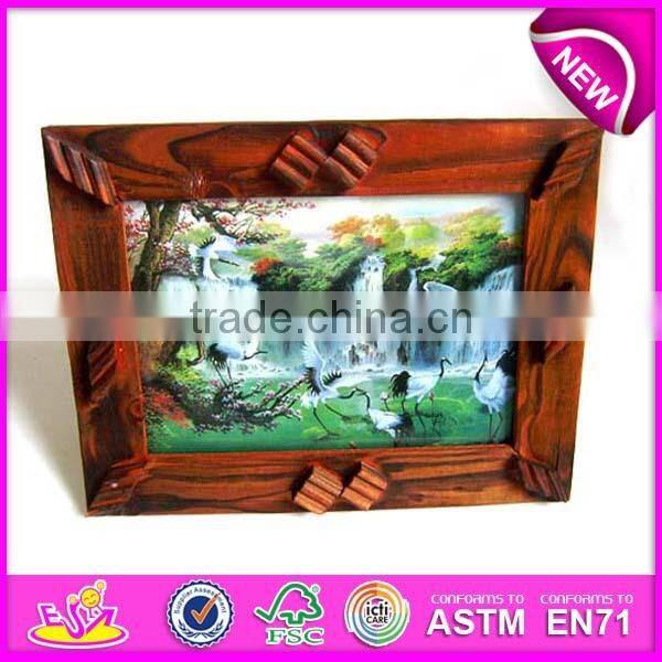 Hot selling wooden picture frame for home,wooden gift photo frame for decorative,wooden toy photo picture frame WJ276858