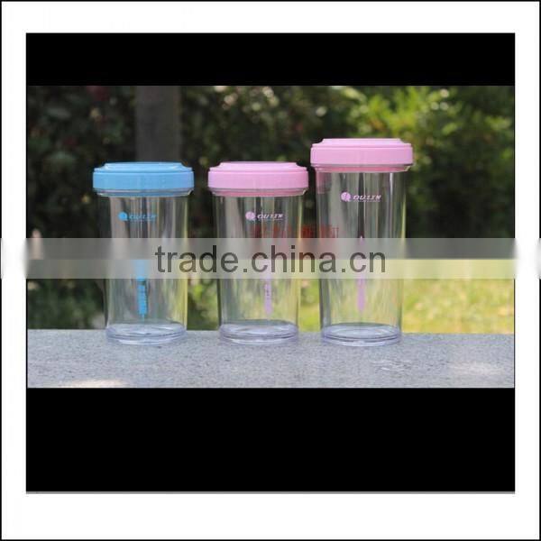 10oz transparent plastic cups with lid creative coffee mugs cup,make your own hot selling plastic coffee tea cup cheap wholesale