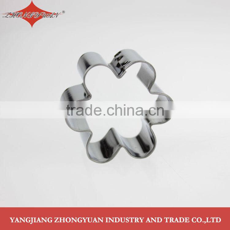 High quality flower shape stainless steel cookie cutter