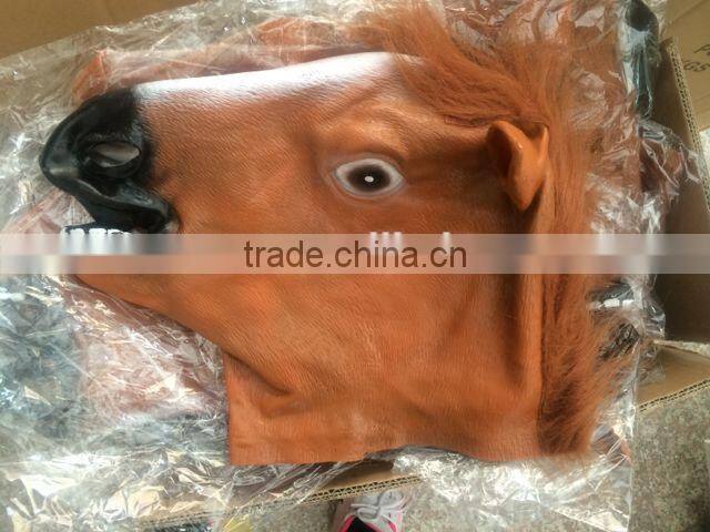 Vinyl Cosplay Animal Horse Head Masquerade Mask