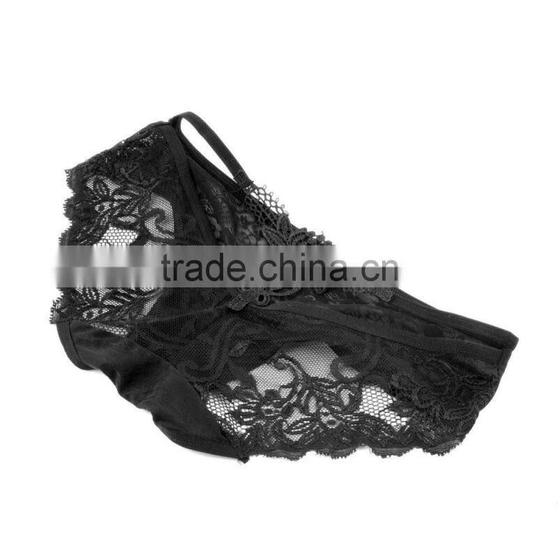 Sexy Lingerie Black Girls Sexy Lace Transparent Panty Briefs Knickers Lingerie Sexy Underwear New