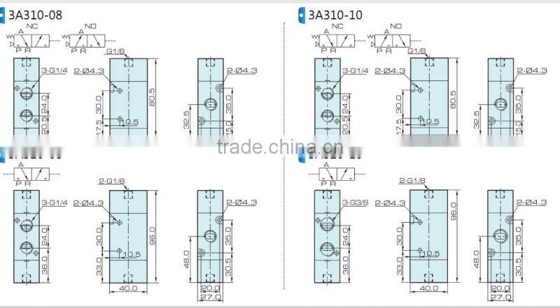 4V300series Control Valves with high quality