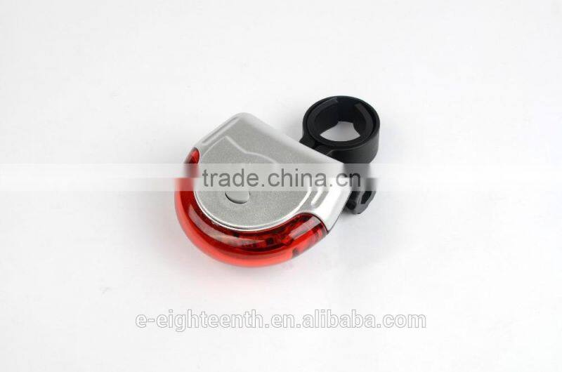 2016 hot Cycling Bicycle Bike 5 LED Red Rear Tail Back UFO 180 Round Warning Lamp Light