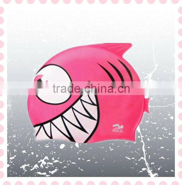 Fashion silicone children swimming goggles and caps
