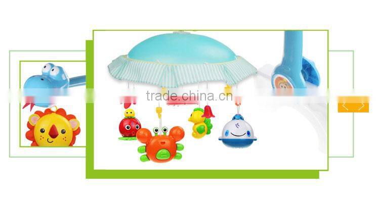 Hot selling projection rattle toys music ratation baby bed bell