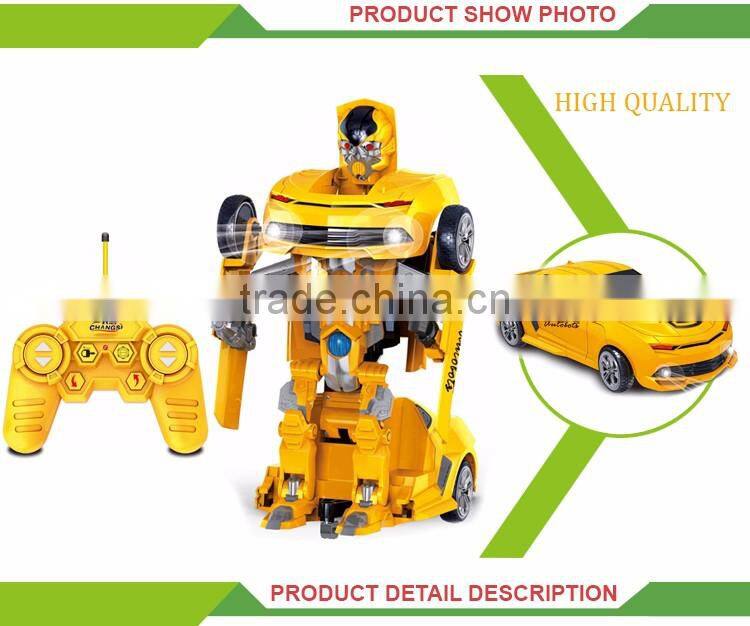 New design cartoon deformation model remote control fighting robot toy