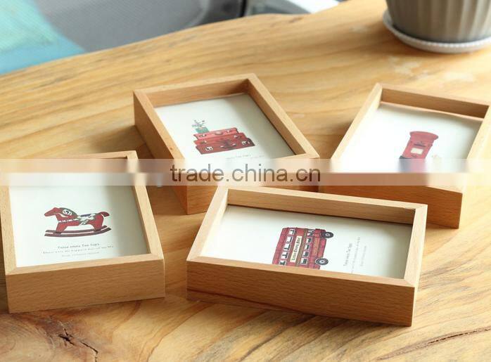 2016 custom Wooden Photo Picture frame hang wall frame