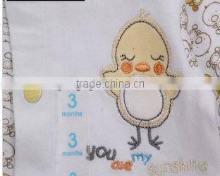 100% cotton interlock Lovely baby rompers