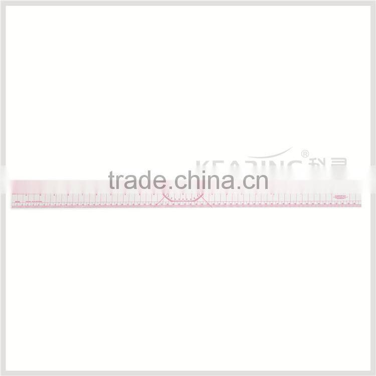Kearing brand 1.2mm thick sandwich printing PVC flexible 24" Garment Ruler for fashion design pattern making #8097