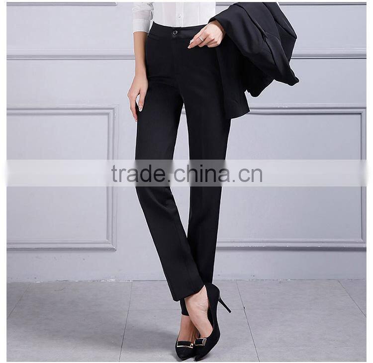 Female slim pants straight legged trousers ladies dress pants overalls skinny pants black suit pants custom made