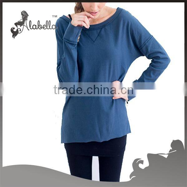 wholesale pullover without hood ladies sweatshirt