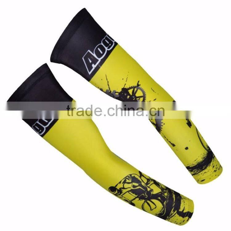Wholesale china sun protection breathable lycra cool cycling arm sleeve with Professional OEM design for free