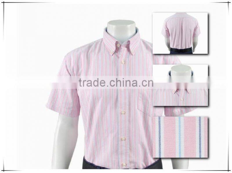 men's short sleeve fashion shirt(65%cotton,35%polyester)