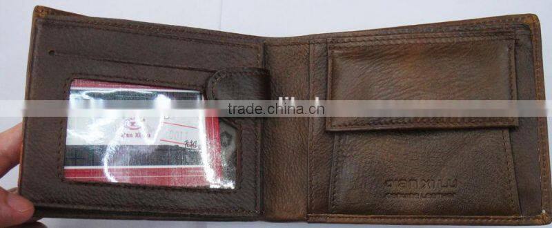 Fashion cowhide Genuine leather wallet