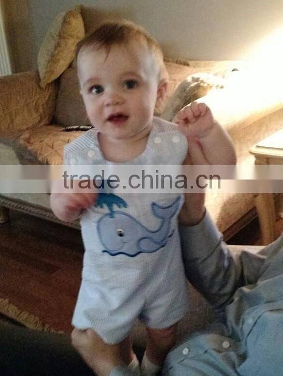 Baby Boy Shortall Newborn Boys Rompers Applique Boys Shirt