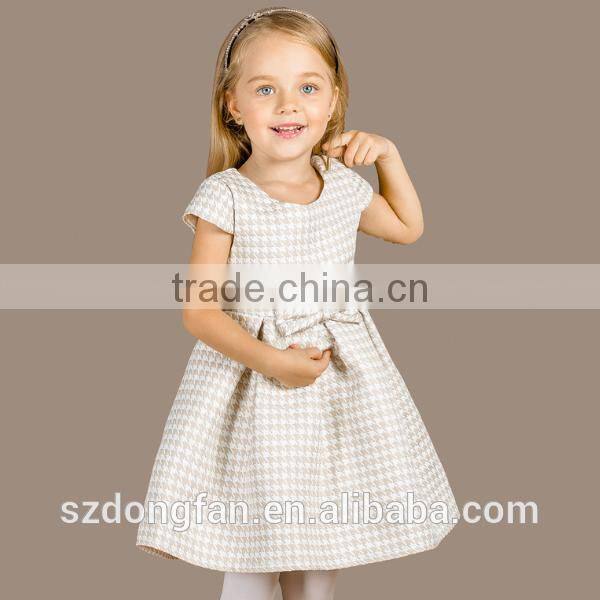 Baby Girls Plaid Cap Sleeve Boutique Dress