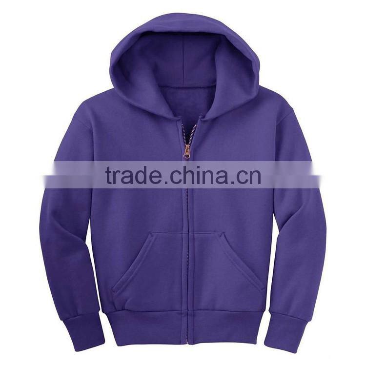 Children Clothing Manufacturer Bulk Custom Printed Blank Slim Fit Zipper Hoodie