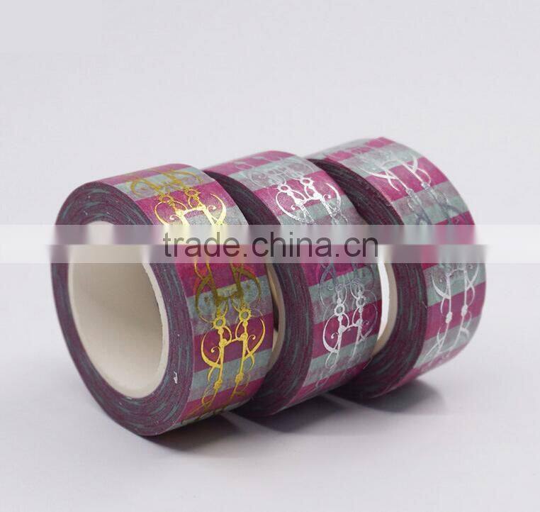 Foil Striped Washi Masking Decorative Tape