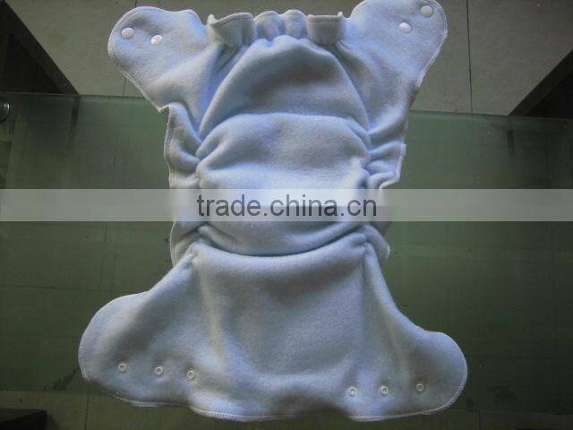 baby bamboo fitted cloth diaper with plain nature colour