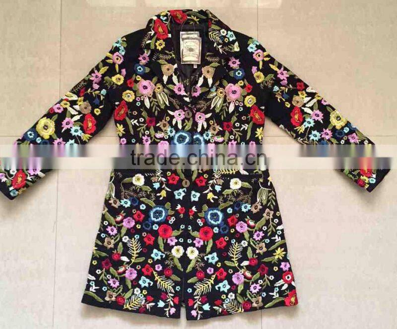 Fully Embroidered long coat