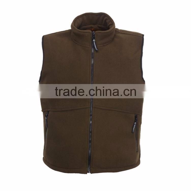 Wholesale casual waistcoat thick men polar fleece vest