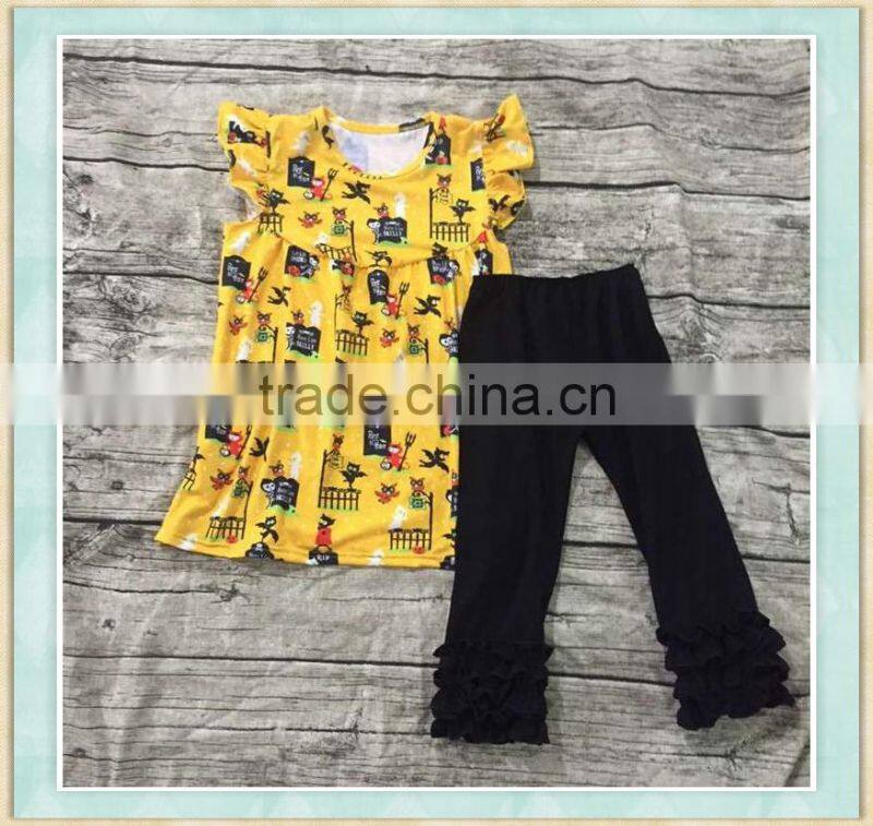 YiWu Ibear brand clothes baby clothes 100% cotton Alice's Wonderful dream print outfit new born baby clothes