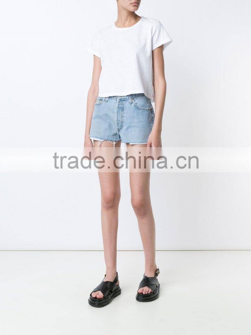 2017 latest Summer Fashion OEM mid-rise casual denim shorts jeans pant Hot Girls Sexy Board Shorts