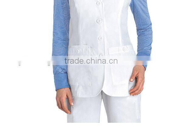 Wholesale nurse's uniform fabric nurse uniform vest designs