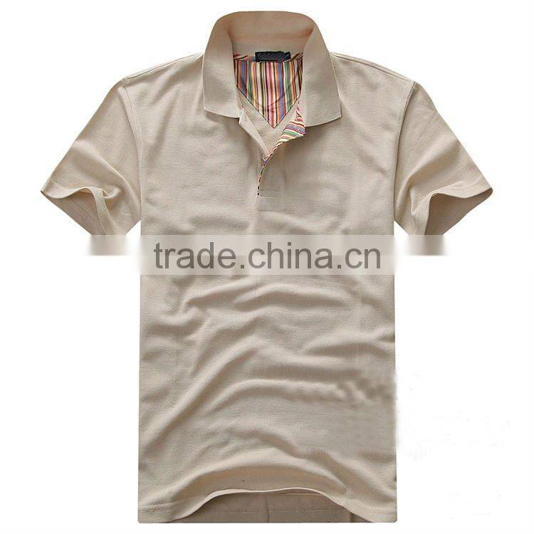 Light green color cotton pique polo t shirt for Great Man