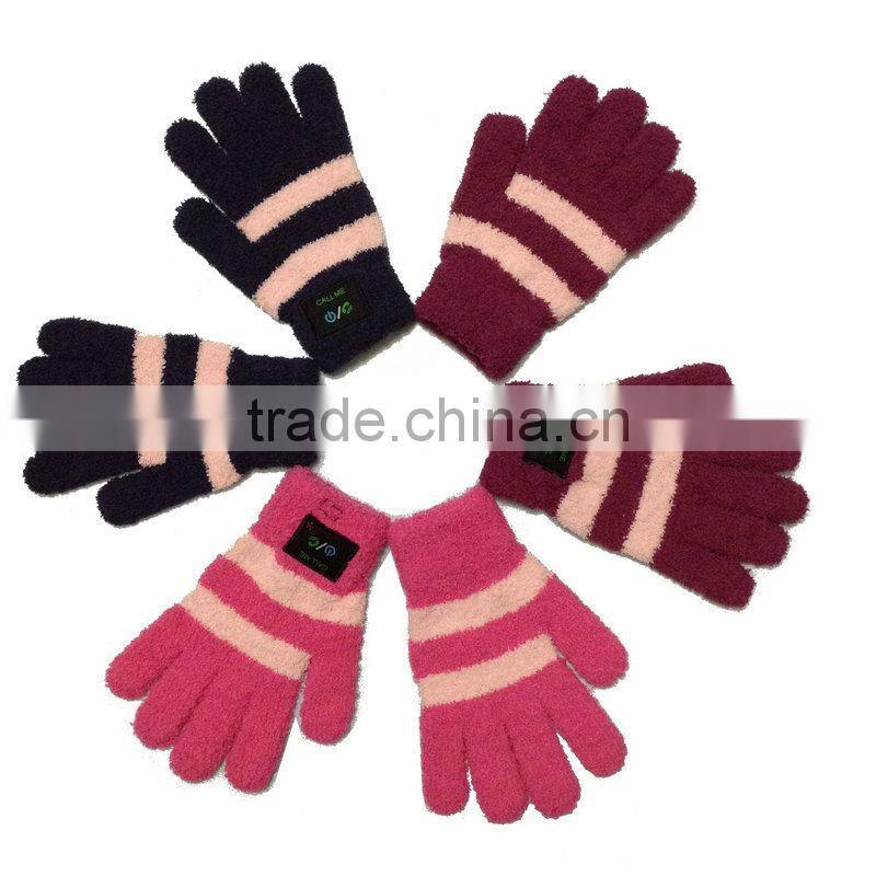 China manufacturing High Quality bluetooth touch screen gloves