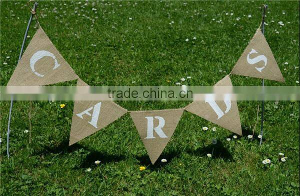 CARDS Hessian Bunting, Wedding Party Bunting