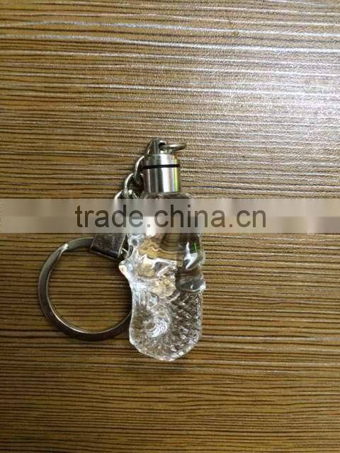Crystal Singapore Merlion Model With LED Keychain For Souvenirs Gifts KJJ-02