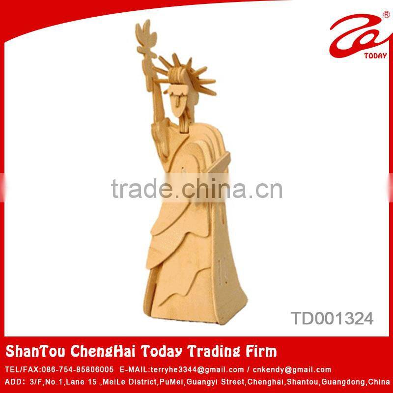 3D wooden puzzle statue of liberty souvenirs