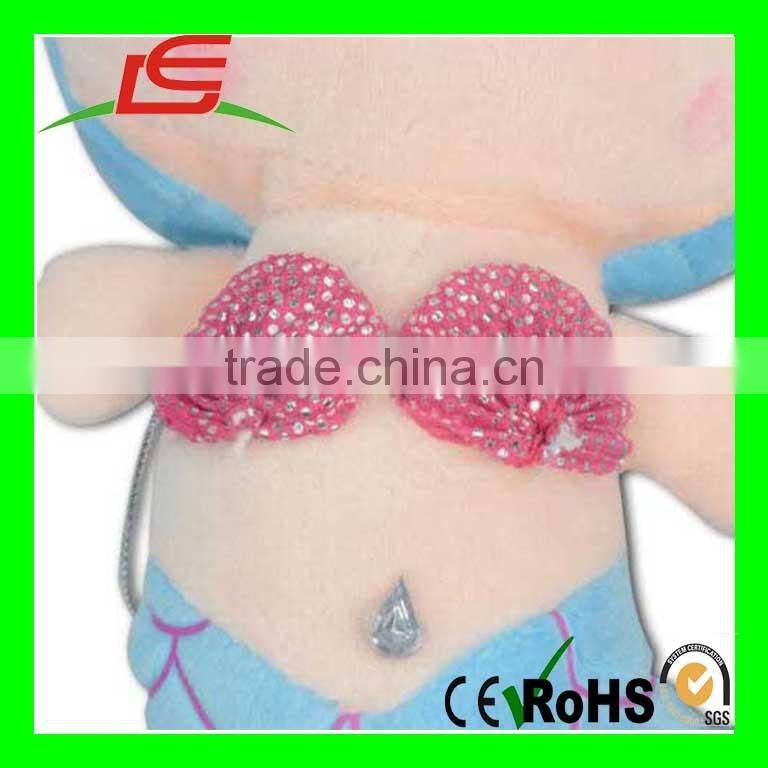 Blue Little Mermaid Baby Girl Cute Doll Stuffed Animal Soft Plush Toy New