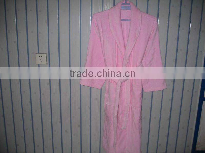 cotton velour bathrobe,hotel bathrobe,terry bathrobe
