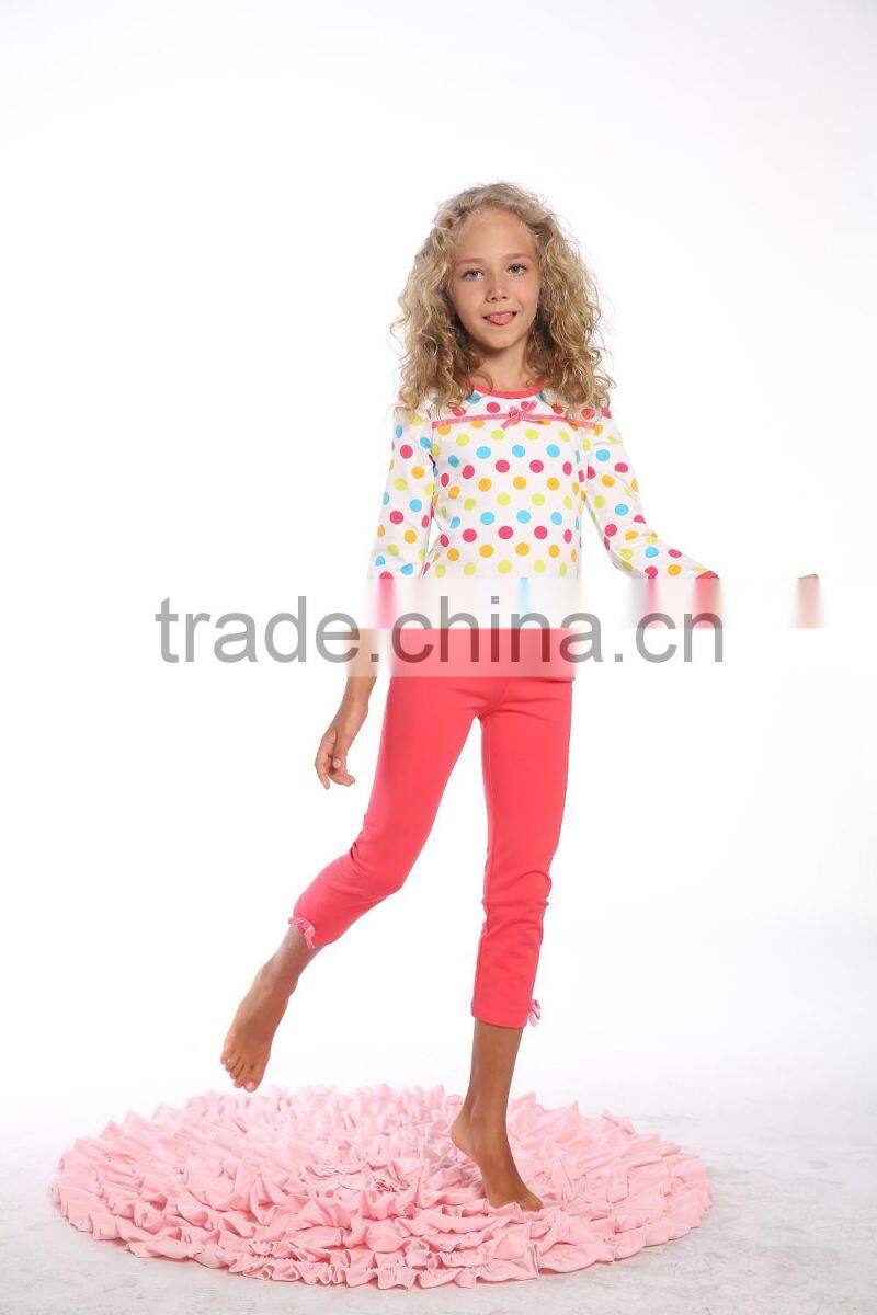 Latest fancy girls tops high fashion printed design girls tops