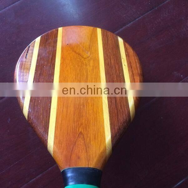 Wholesale Wooden Beach racket sale / 2 beach paddle with 1 ball