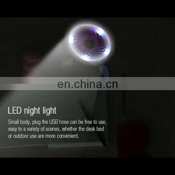 New beauty fill light USB mini portable fan with LED lamp
