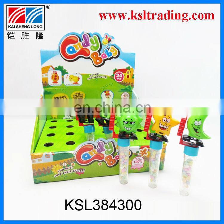 24PCS plastic wind up sun moon candy toy for kids