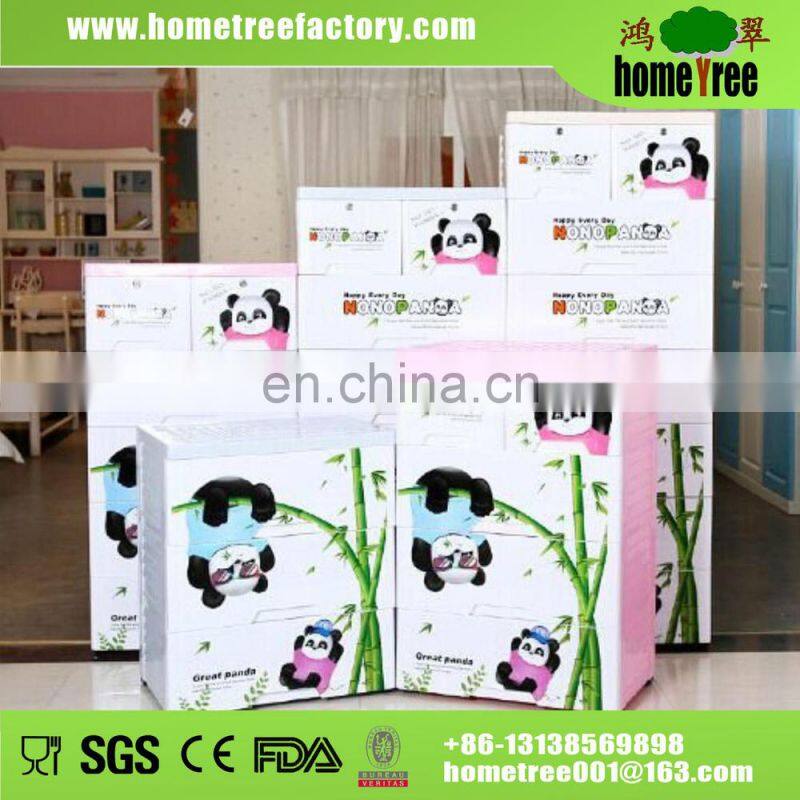 5 Layers 2 Locks Cartoon Custom Made Brand HQ Kids Room Airtight Locking Clothing Cabinets