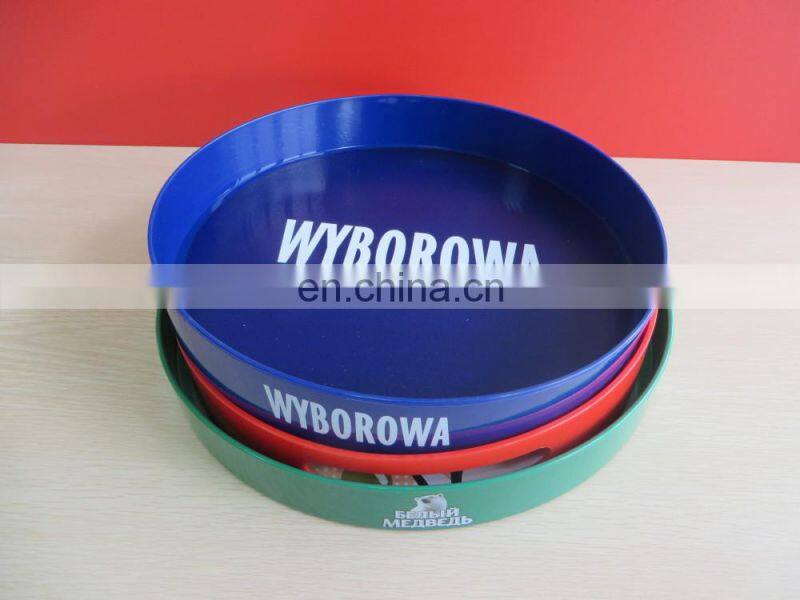 PS plastic beer bottle non slip bar serving tray