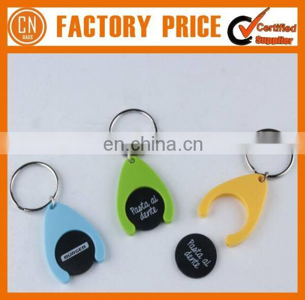 Promotion Custom Cheap Plastic Euro Trolley Coin