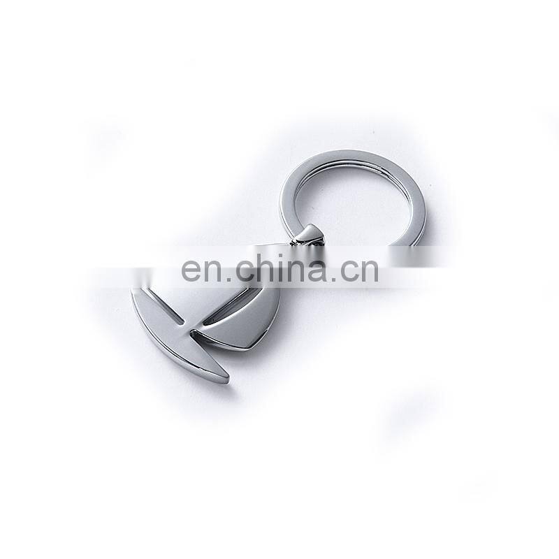 Custom 2018 Happy sailing boat fun matel keychain