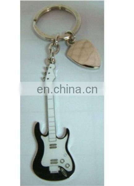fender P bass keychain with heart tag