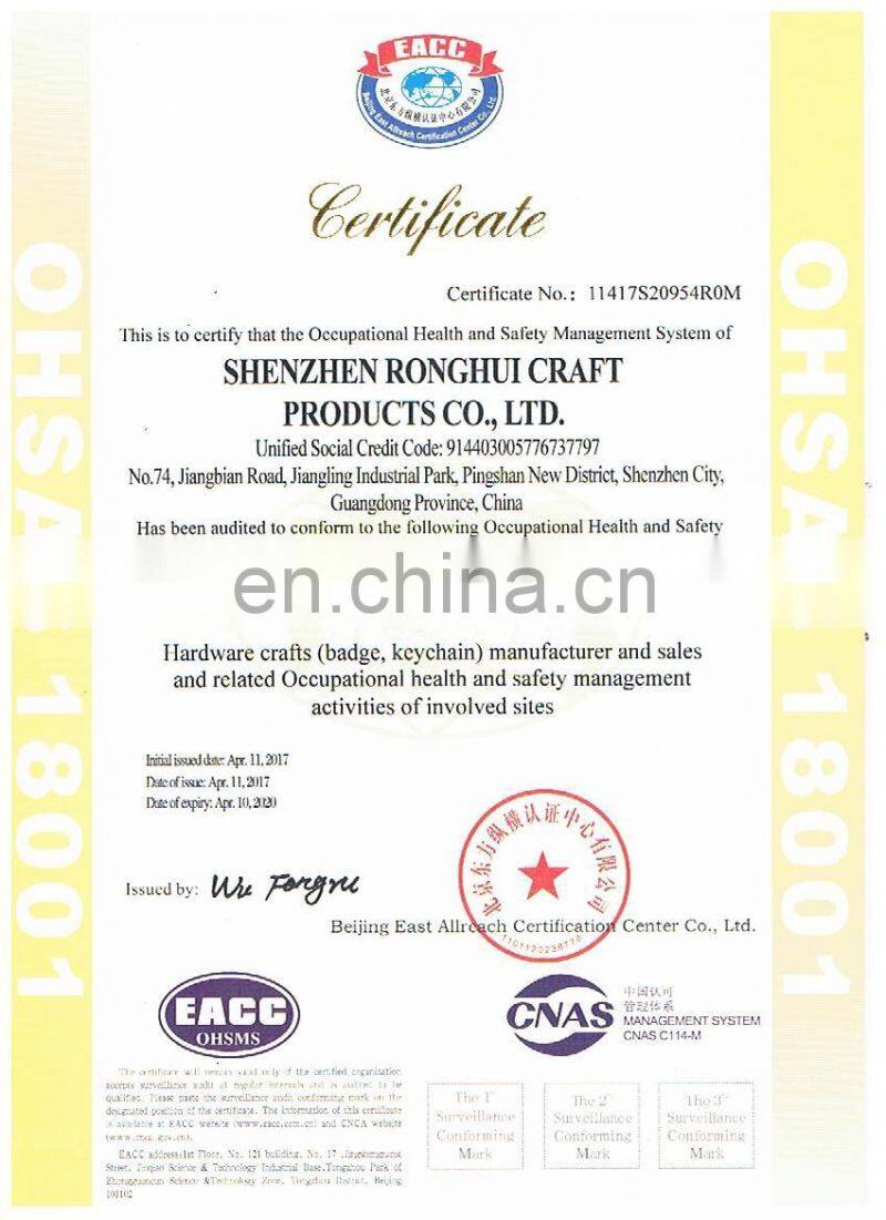 Silver plated zinc alloy promotional medal