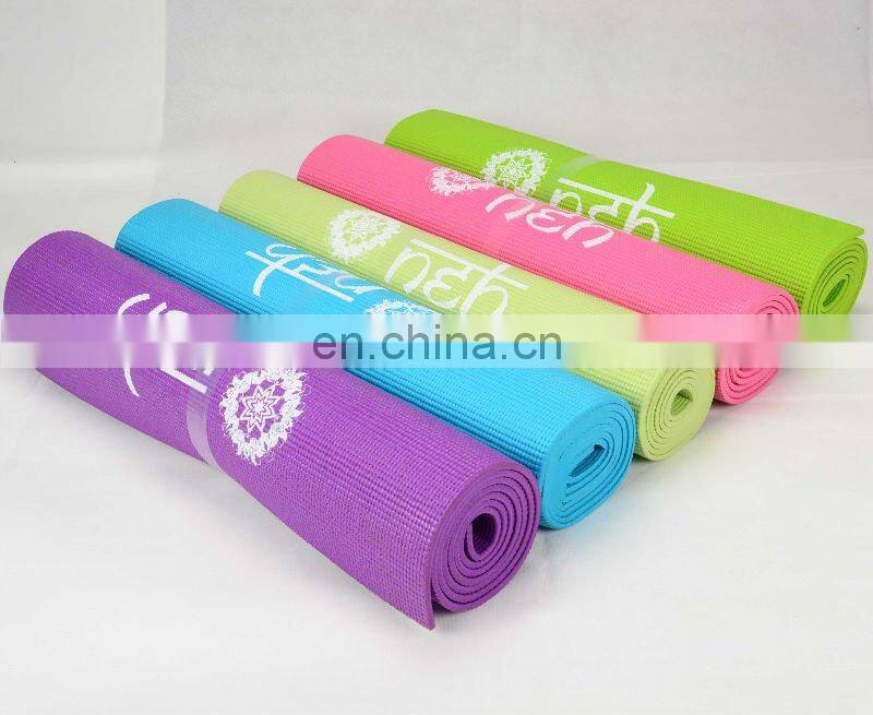 Eco Friendly Organic PVC Yoga Mat with Carry bag