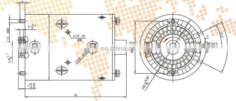 dc motor 24v 2kw for forklift sales